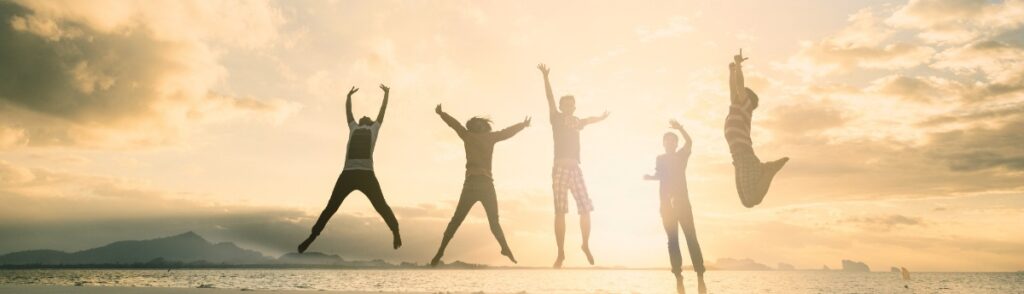 People feeling healthy